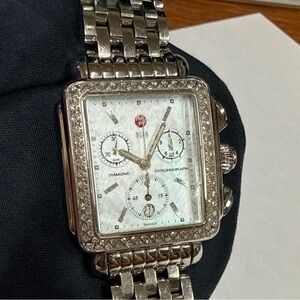 MICHELE DECO DIAMOND CHRONOGRAPH WATCH